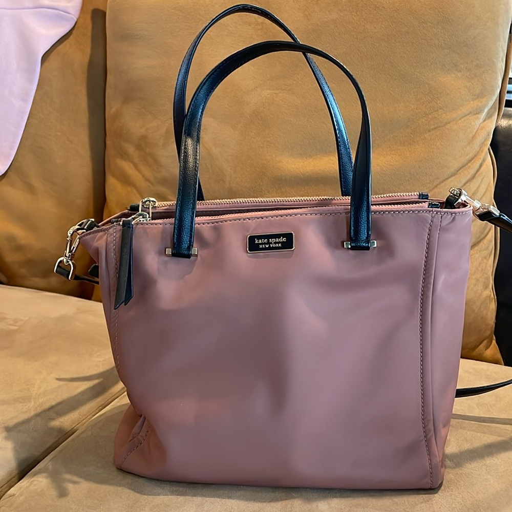 Kate spade tote crossbody. Dusty pink.